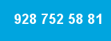 928 752 58 81 928 752 58 81
